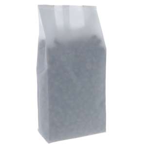 Torebka fałda boczna - 100% recykling - gusset - 100g - biała - (100 szt.) [00535]