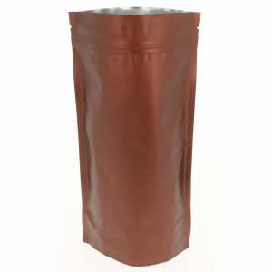 Doypack brązowy matowy 250g - opakowanie 100 szt.