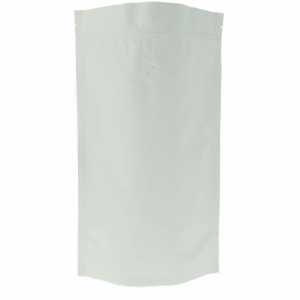Doypack biały matowy ze wentylem 500g - opakowanie 100 szt.