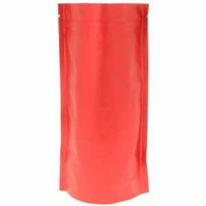 Doypack czerwony matowy 250g - opakowanie 100 szt.