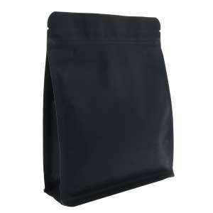 Torebka Flat Bottom Recykling 250g - Czarna (Black) - 100 szt.