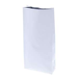 Torebka fałda boczna - gusset - 100g - biała - 100 szt [4435]