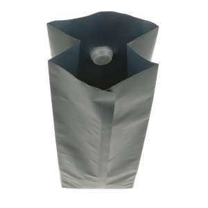 Torebki czarne gusset + wentyl 500g - opakowanie 100szt