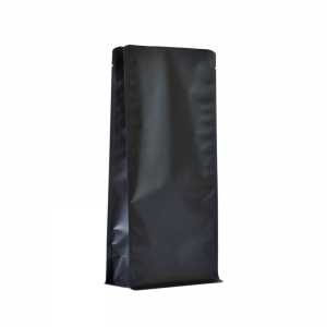 Torebka Flat Bottom RC 1kg- Czarna- 100 szt.