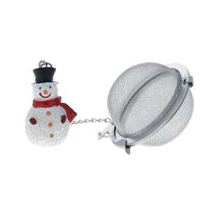 Zaparzacz kulka śr 5 cm - Bałwan w szaliku 40038